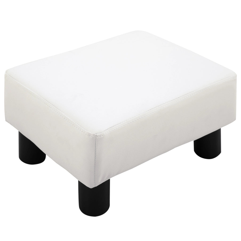 Pouf in similpelle ¨C zephmum ¨C 38x38x41 cm bianco