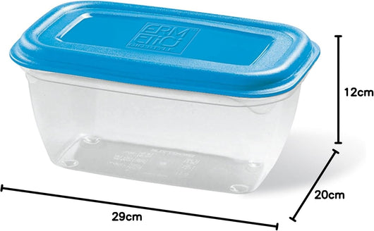 CONTENITORE PER ALIMENTI 'ERMETICI' Mod. Rettangolare, 4 lt - 29x20x12 cm - GIO' STYLE