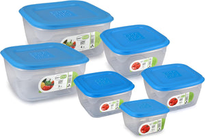 CONTENITORE PER ALIMENTI 'ERMETICI' Mod. Quadro, 1,5 lt - 16x16x9 cm - GIO' STYLE