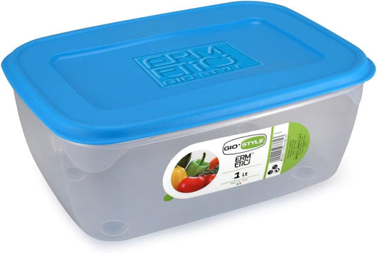 CONTENITORE PER ALIMENTI 'ERMETICI' Mod. Rettangolare, 1 lt - 19x12x8 cm - GIO' STYLE