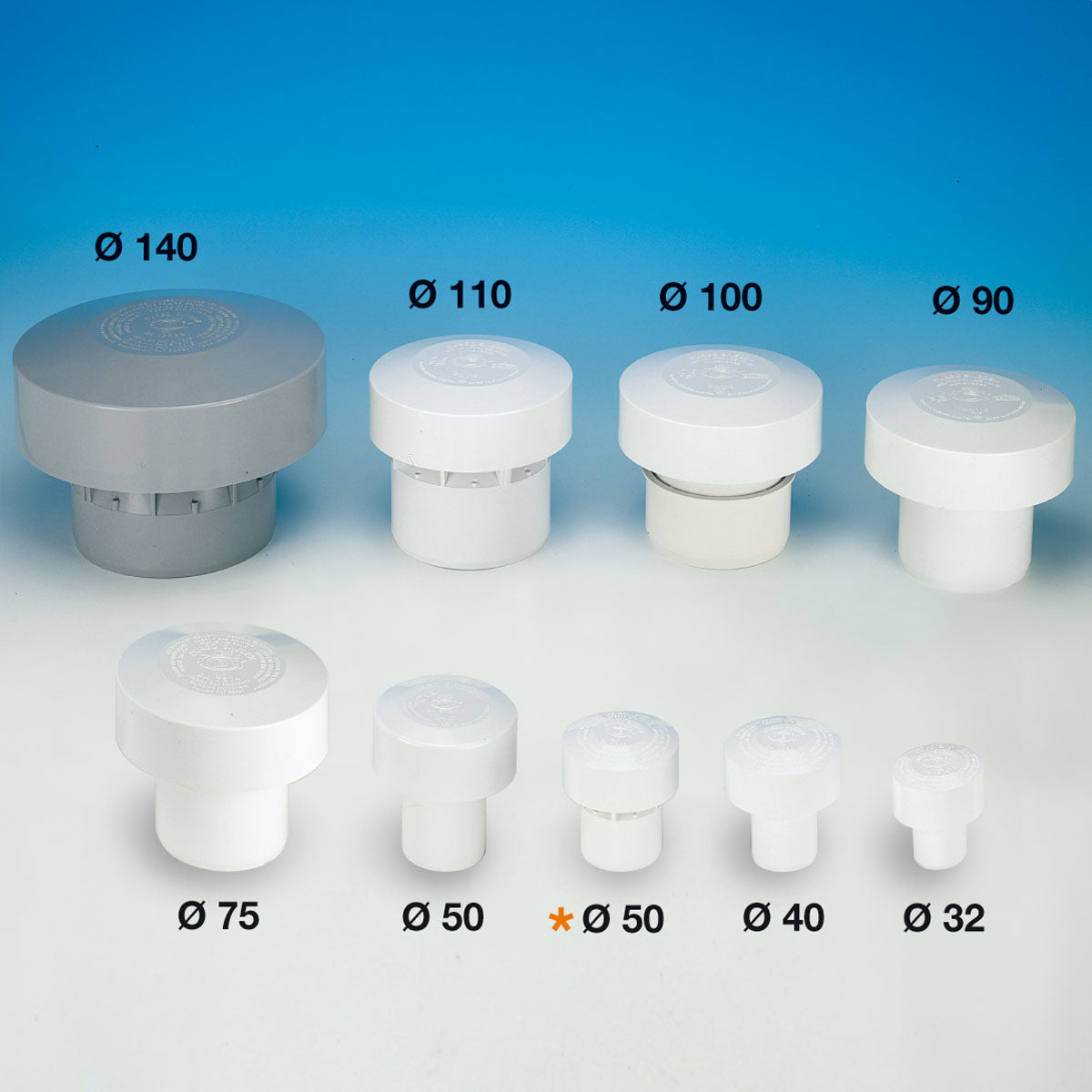 VALVOLA AERAZIONE DURGO ABS- Diametro 75 mm- LIRA