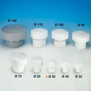 VALVOLA AERAZIONE DURGO ABS diametro 50 mm- LIRA- pezzi 1