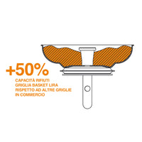 GRIGLIA DI RICAMBIO PER PILETTA BASKET INOX LIRA