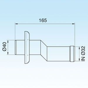 ADATTATORE ECCENTRICO DIAMETRO 32X40- Diam. 32 x 40 mm- LIRA