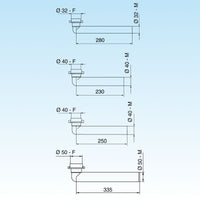PROLUNGA JOLLY CURVA DIAM. 40 x 230 - 1 1/2- Diam. 40 x 230- LIRA