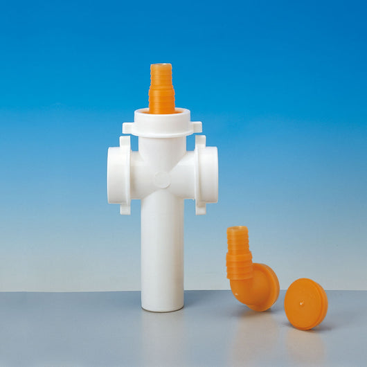 RACCORDO 3 VIE DIAM. 40 CON ATTACCO LAVATRICI E LAVASTOVIGLIE 120MM- Diam. 40 x 120mm- LIRA