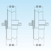 RIDUZIONE MORBIDA IN PVC DIAM. 40 x 32 GRIGIA- Diam. 40 x 32- LIRA- pezzi 1