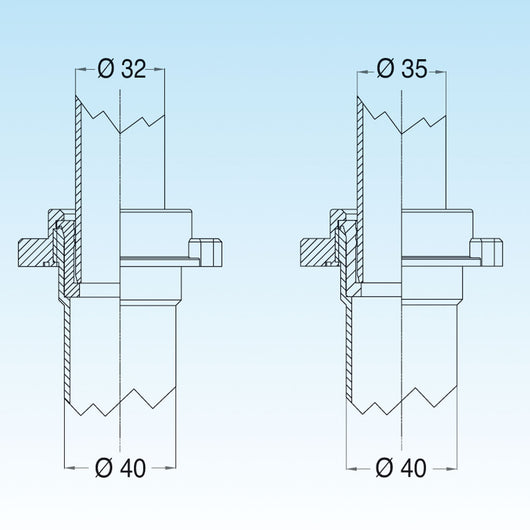 RIDUZIONE MORBIDA IN PVC DIAM. 40x35 NERA- Diam. 40x35- LIRA- pezzi 1