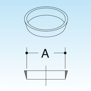 GUARNIZIONE TRONCO-CONICA IN PP- Diam. 40 mm- LIRA- pezzi 1
