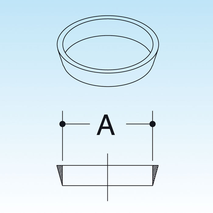 GUARNIZIONE TRONCO-CONICA IN PP- Diam. 40 mm- LIRA- pezzi 1