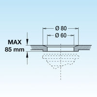 PILETTA GATTINARA COMPLETA PER LAVELLO CON FORO DM 60- LIRA- pezzi 1