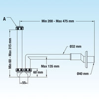 SIFONE ECCENTRICO PER BIDET- Bianco- LIRA- pezzi 1