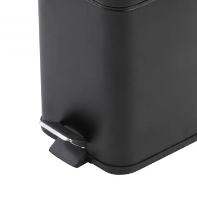 PATTUMIERA QUADRATA 3L in acciaio Nera cm 16x16 - H 25 feridras