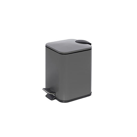 PATTUMIERA QUADRATA 3L in acciaio Grigia cm 16x16 - H 25 feridras