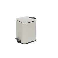 PATTUMIERA QUADRATA 3L in acciaio Bianca cm 16x16 - H 25 feridras