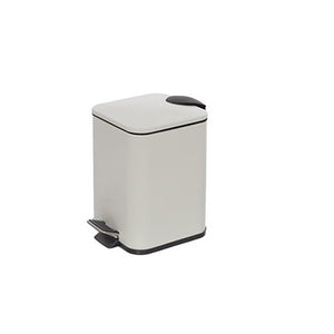 PATTUMIERA QUADRATA 3L in acciaio Bianca cm 16x16 - H 25 feridras