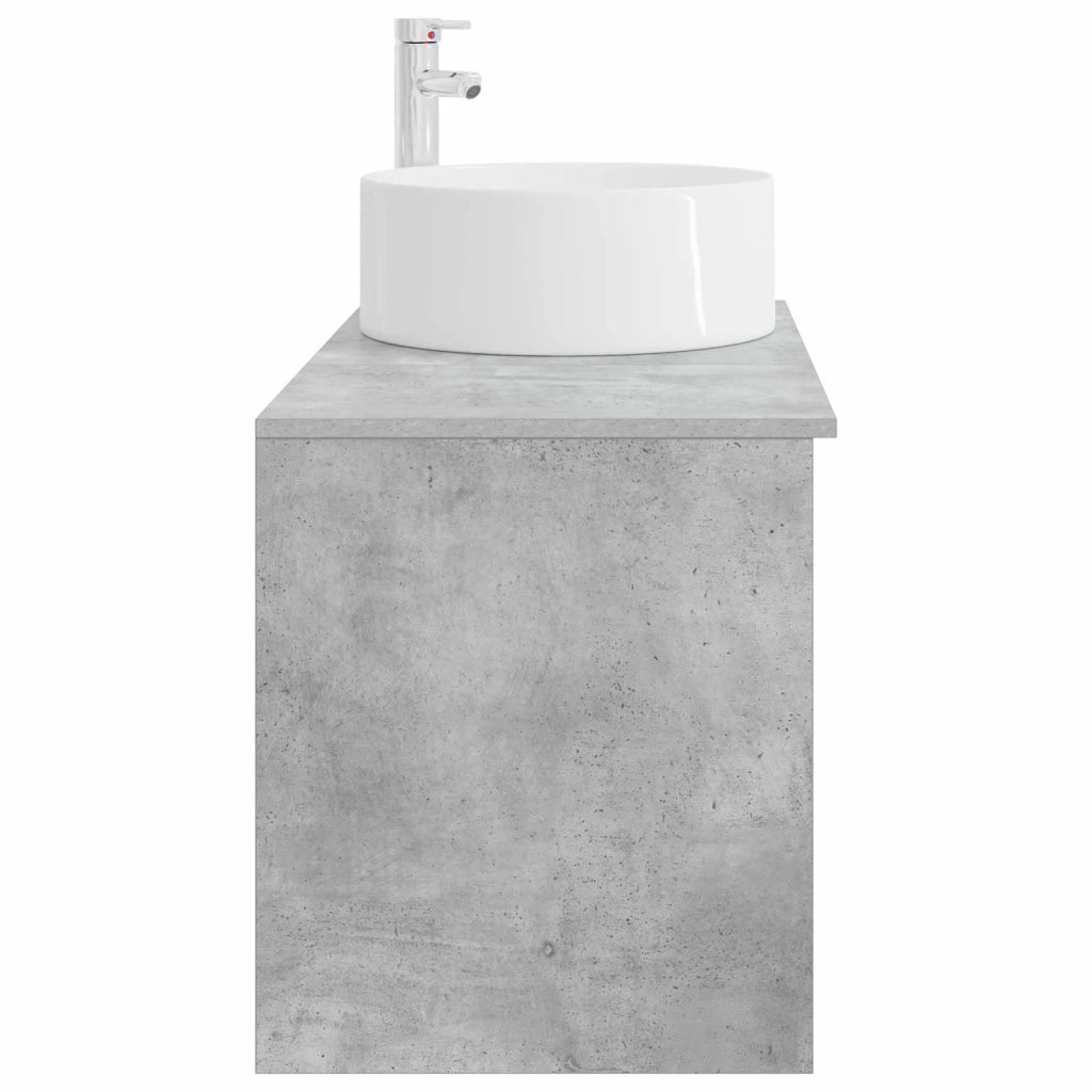 Set di mobili per il bagno 2 pcs Grigio Cemento 3403931