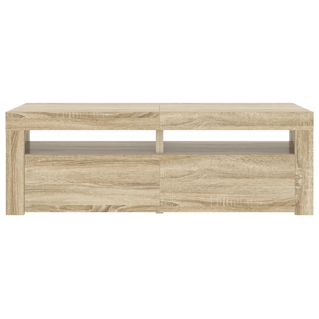 Mobile Porta TV con Luci LED Rovere Sonoma 120x35x40 cm cod mxl 11656