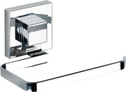 Sostegno per carta igienica, supporto per carta igienica in bagno e per servizi igienici, fissaggio senza forare, in acciaio inossidabile lucido, 14 x 6 x 11 cm