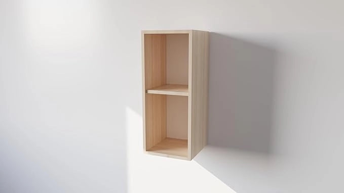 Pensile Cucina in Legno Nobilitato Rovere Mobile Alto con 1 Anta, Pensile Componibile Moderno Made in Italy (H60XL30XP32cm)
