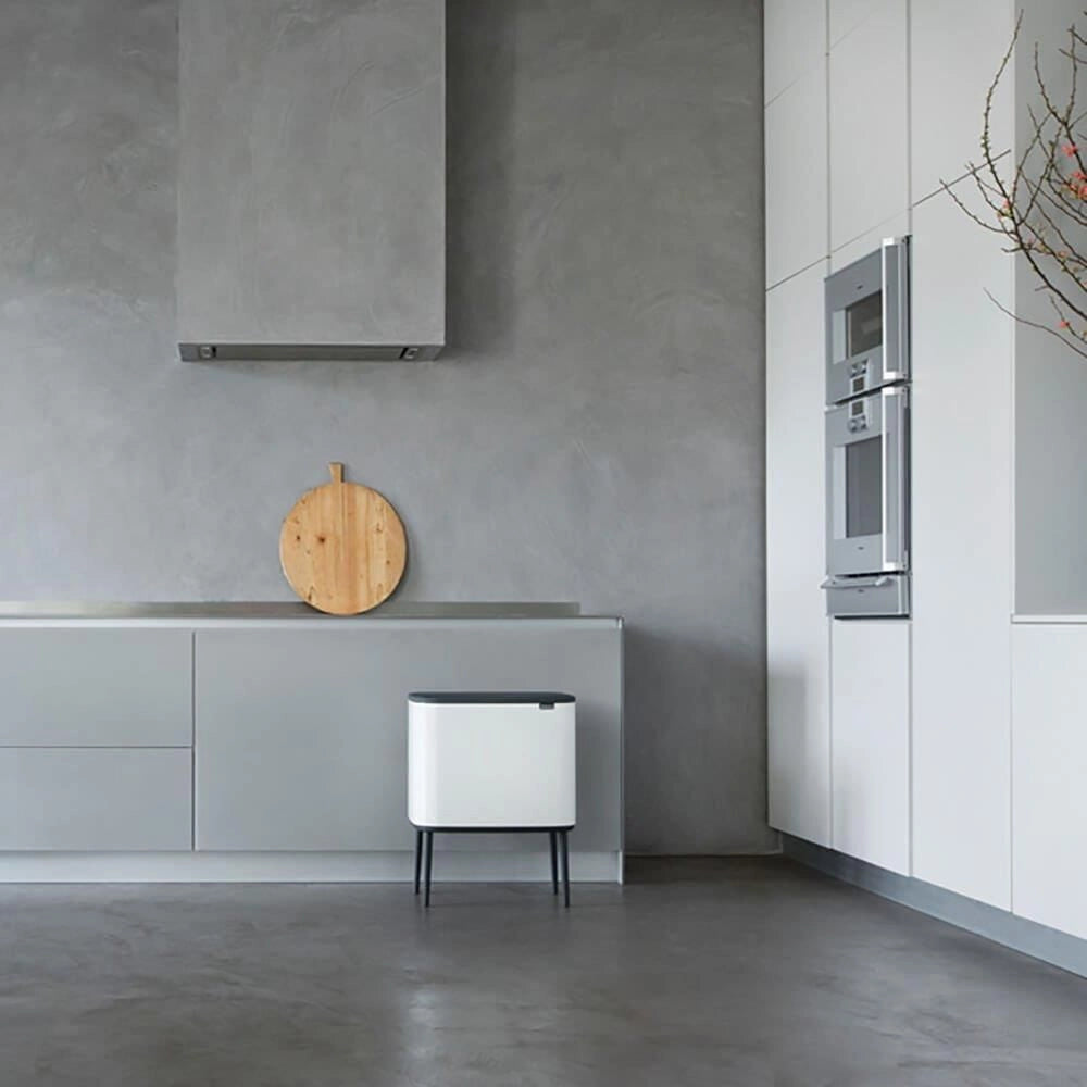 Brabantia 313547 Bo Touch Bin Pattumiera 34 L con 2 Secchi Interni Rimovibili colore Bianco