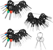 Kit di rimozione terminali 59 pezzi - Set di strumenti per rimozione terminali - Strumento per rimozione terminali autoset - Strumento per rimozione pin senza perdite - Set di clip per cavi - Facile da usare - Strumento per rimozione terminali