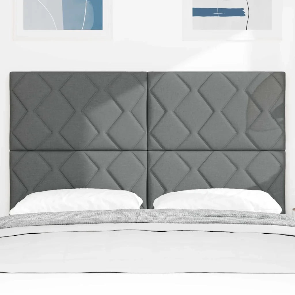 Testiera Grigio 144 cm Tessuto 3338515