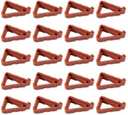 Piantine da esterno 20 pezzi - Supporto a treccia - Piedini per piante - Stendardo fiorale - Resistente alle intemperie - Leggero in plastica - Sostegni per vasi