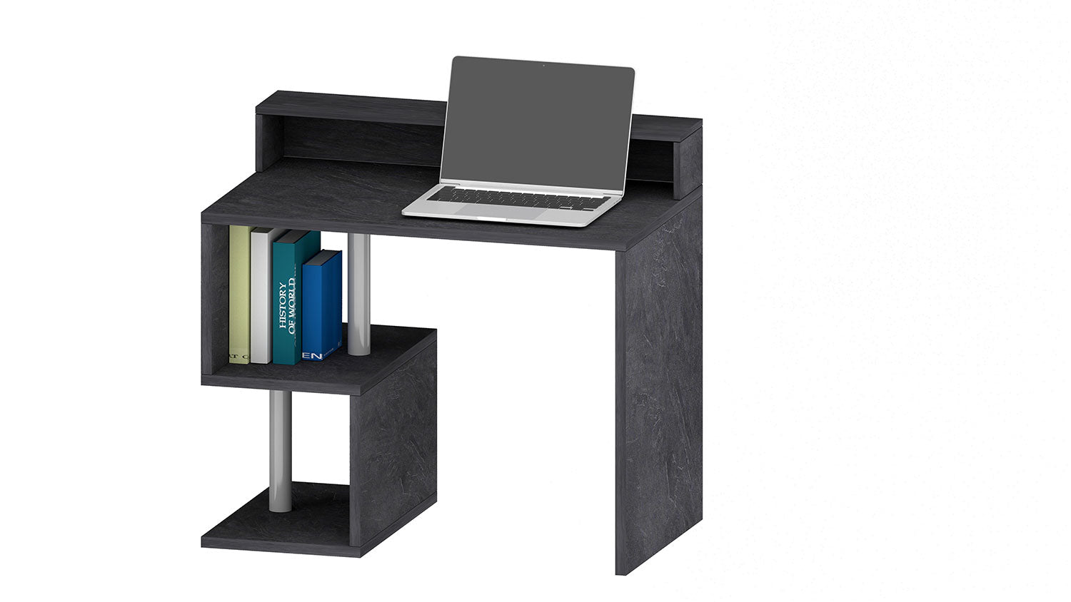 Scrivania a Giorno 100x50x92,5 cm Esse Report Grigio