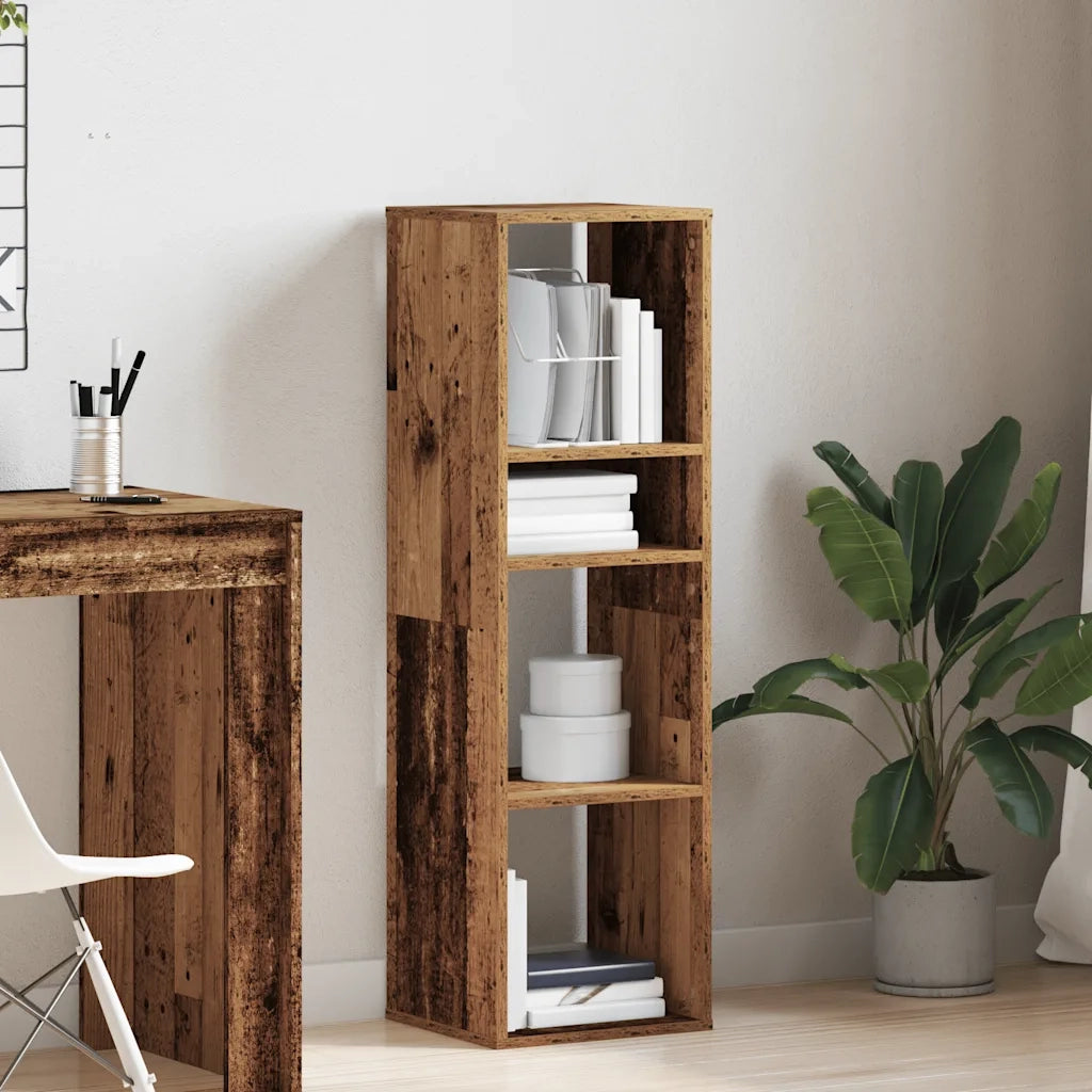 Libreria Legno Antico 34x31x112 cm in Legno Multistrato