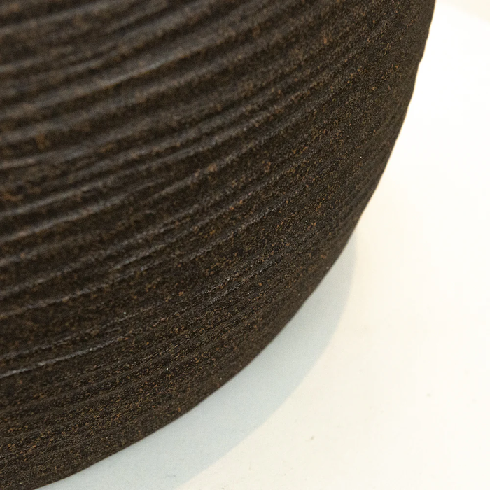 Camino a Bioetanolo Braciere da Pavimento Ø35xh55 cm per Interno ed Esterno Raffaello Terra Marrone