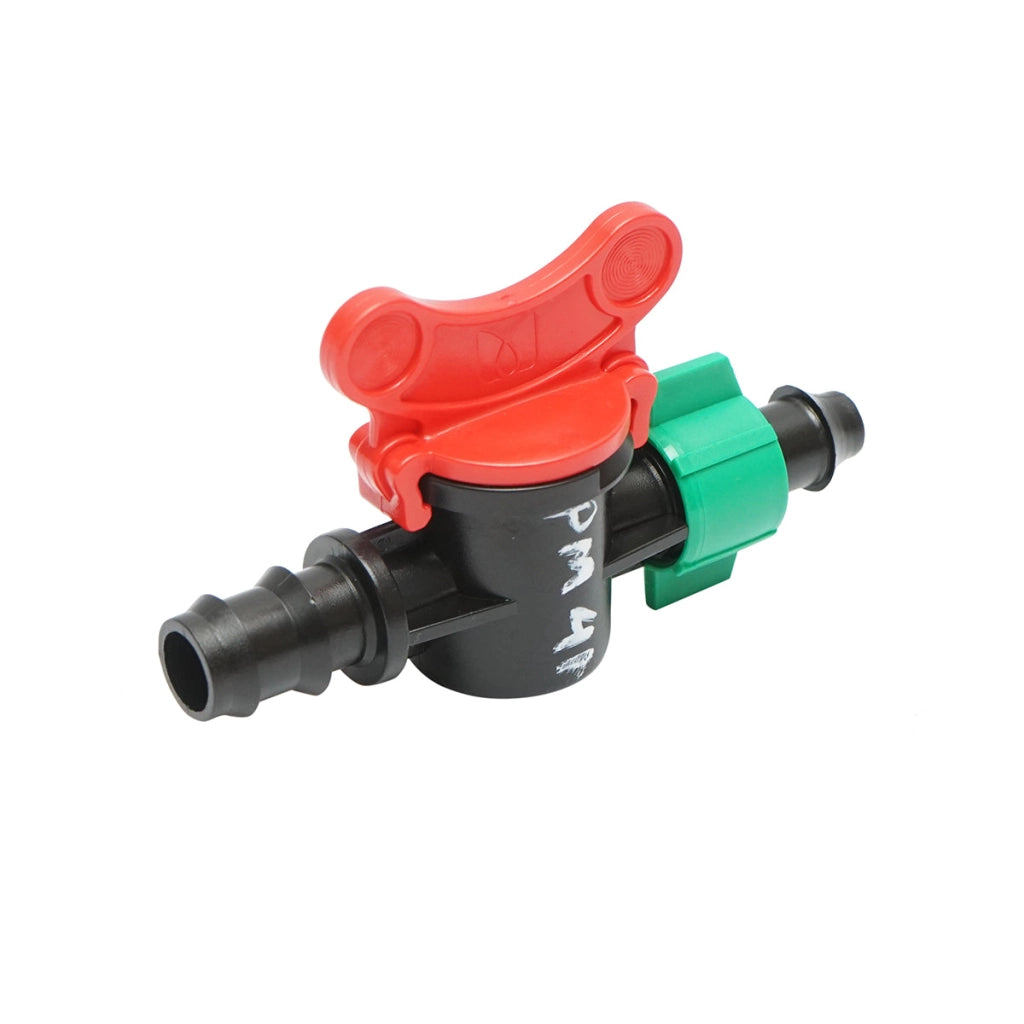Rubinetto per tubo, banda di gocciolamento D16mm con dado per sistemi di irrigazione