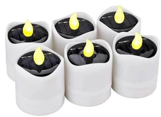 Lanterne solari | Lanterne solari | Lanterne solari per esterni | 6 LED minuscoli con sensori di luce | Lanterne esterne idroresistenti per lanterne, giardini, campeggio e accessori per la casa