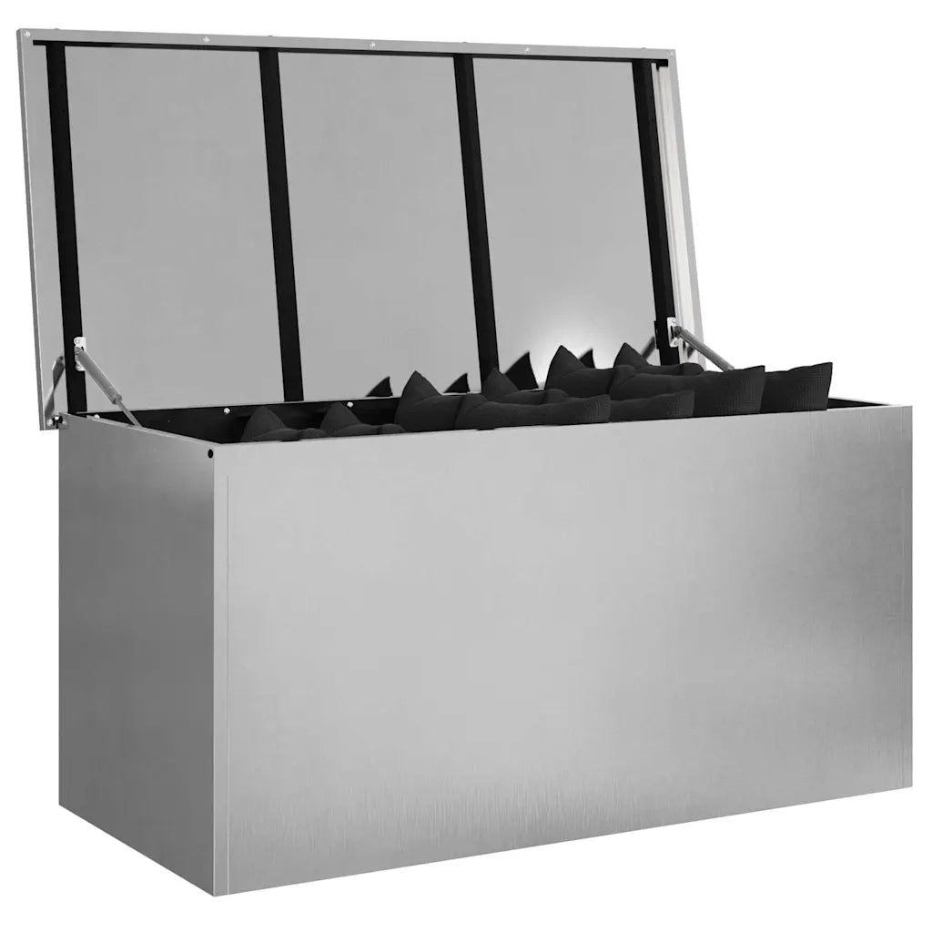 Scatola di Stoccaggio Esterno Argento 100 x 50,5 x 50 cm 874564