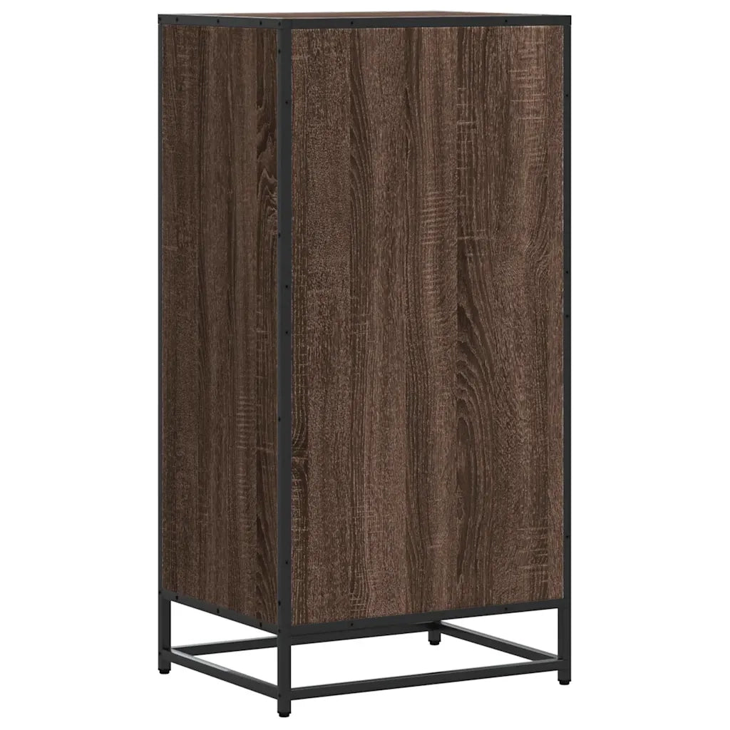 vidaXL Scarpiera Rovere Marrone 48x38x97,5 cm in Legno Multistrato