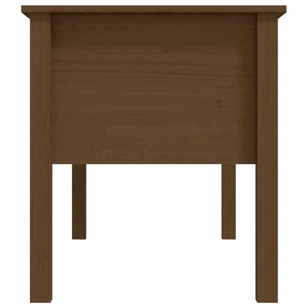 Tavolino da Salotto Miele 102x49x55cm in Legno Massello di Pino