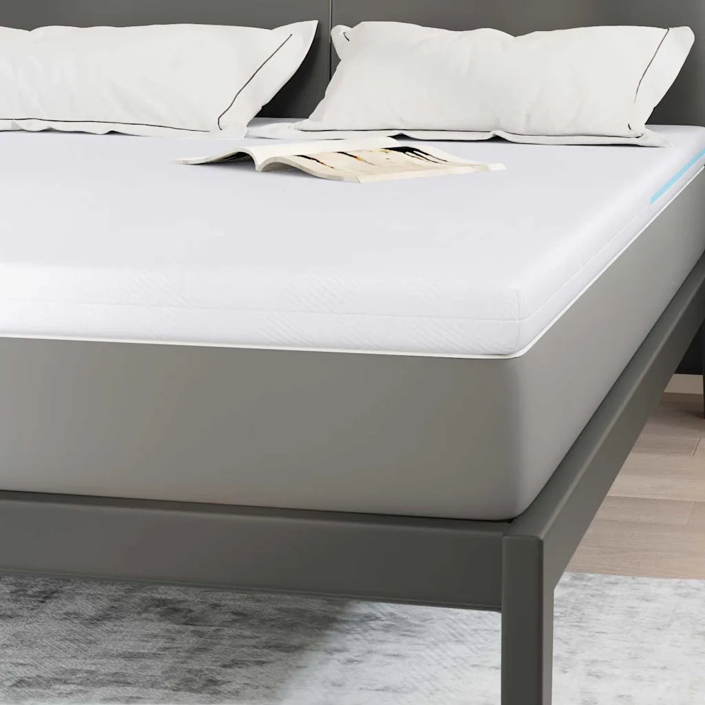 Topper per materasso Bianco 160 x 200 cm Tessuto Jacquard CFW8470321