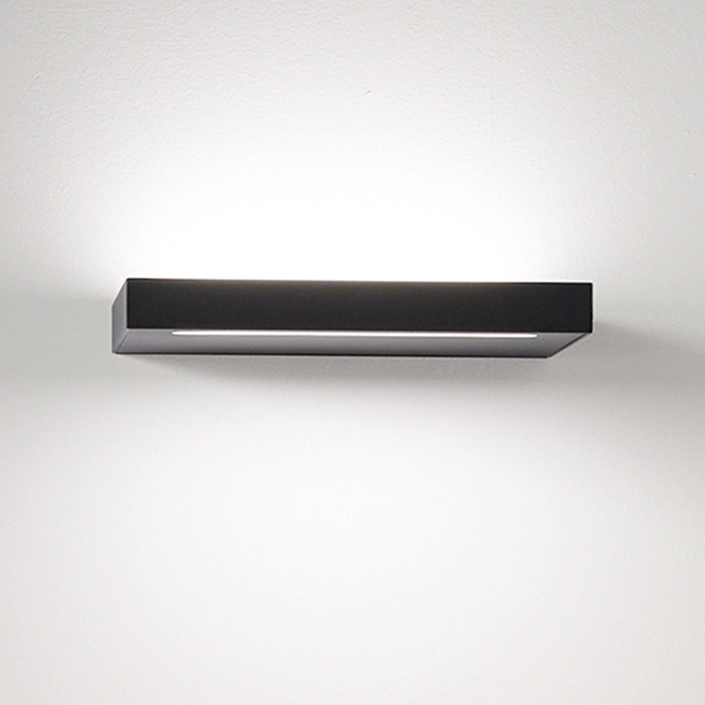 Applique Moderna Floor Alluminio Nero Acrilico Led 18W 3000K