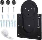 Set di Supporti per Tavolo da Darts con Livello di Precisione - Supporto per Tavolo da Darts - Ospite per Accessori - Supporto per Parete in Acciaio (Nero)