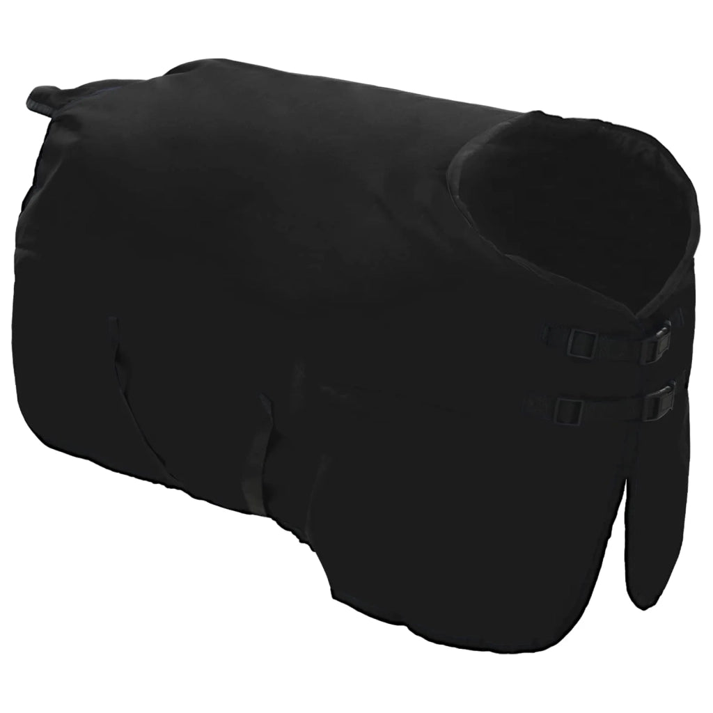 Coperta per Cavalli Verde Scuro e Nero 135 cm Poliestere CFW9321801