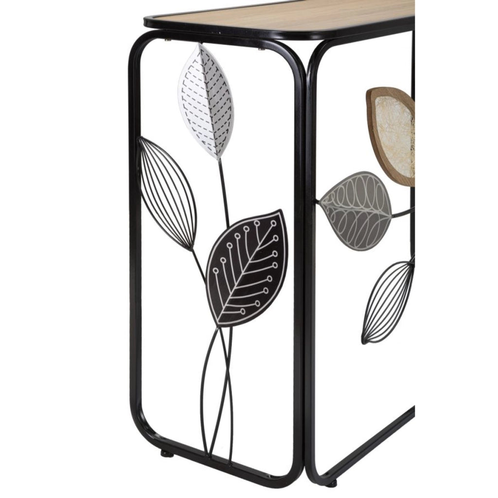 Tavolo Consolle Natura 3, Multicolore, Metallo, 108x36,8x80 cm