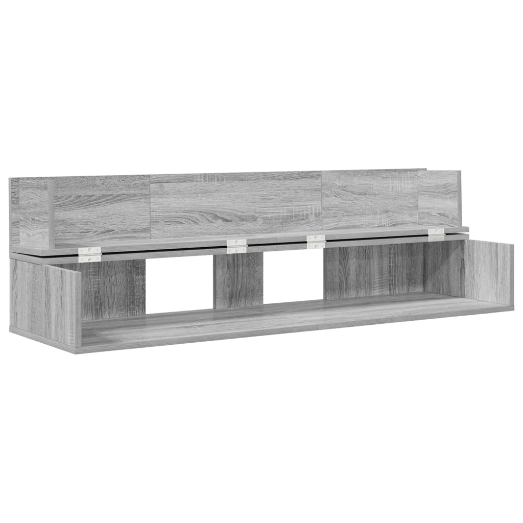 Scrivania studio Sonoma grigio 130 x 40 x 19,5 cm 8006681