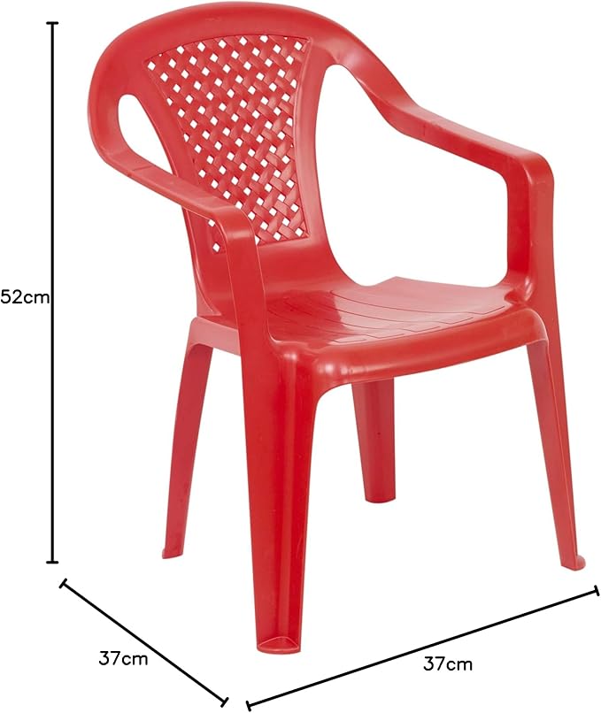 SEDIA PER BAMBINI BABY cm. 36,5x40x52 h col. Rosso