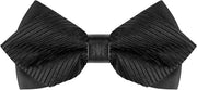 Cravatta Formale Pre-tightened per Uomo - Cerimoniale e Matrimonio - Nero con Disegno