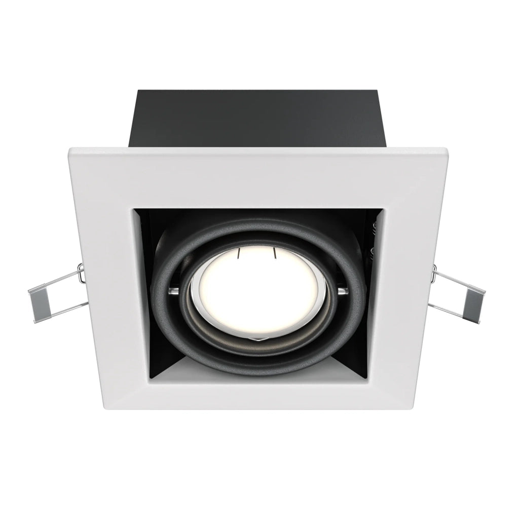 Maytoni Lampada da incasso Metal Modern 1 luce GU10 bianco metallo
