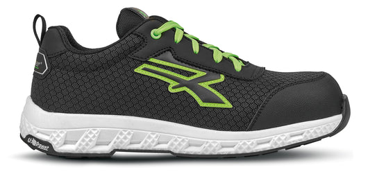 U-Power SCARPE ANTINFORTUNISTICA BASSE S3S CI HI HRO FO SR RED EGO MITCH ESD Col.Grigio/Verde Mis.45