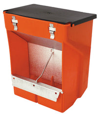 MANGIATOIA TRAMOGGIA PER CONIGLI A 2 SCOMPARTI CON COPERCHIO cm. 23x13x26 h