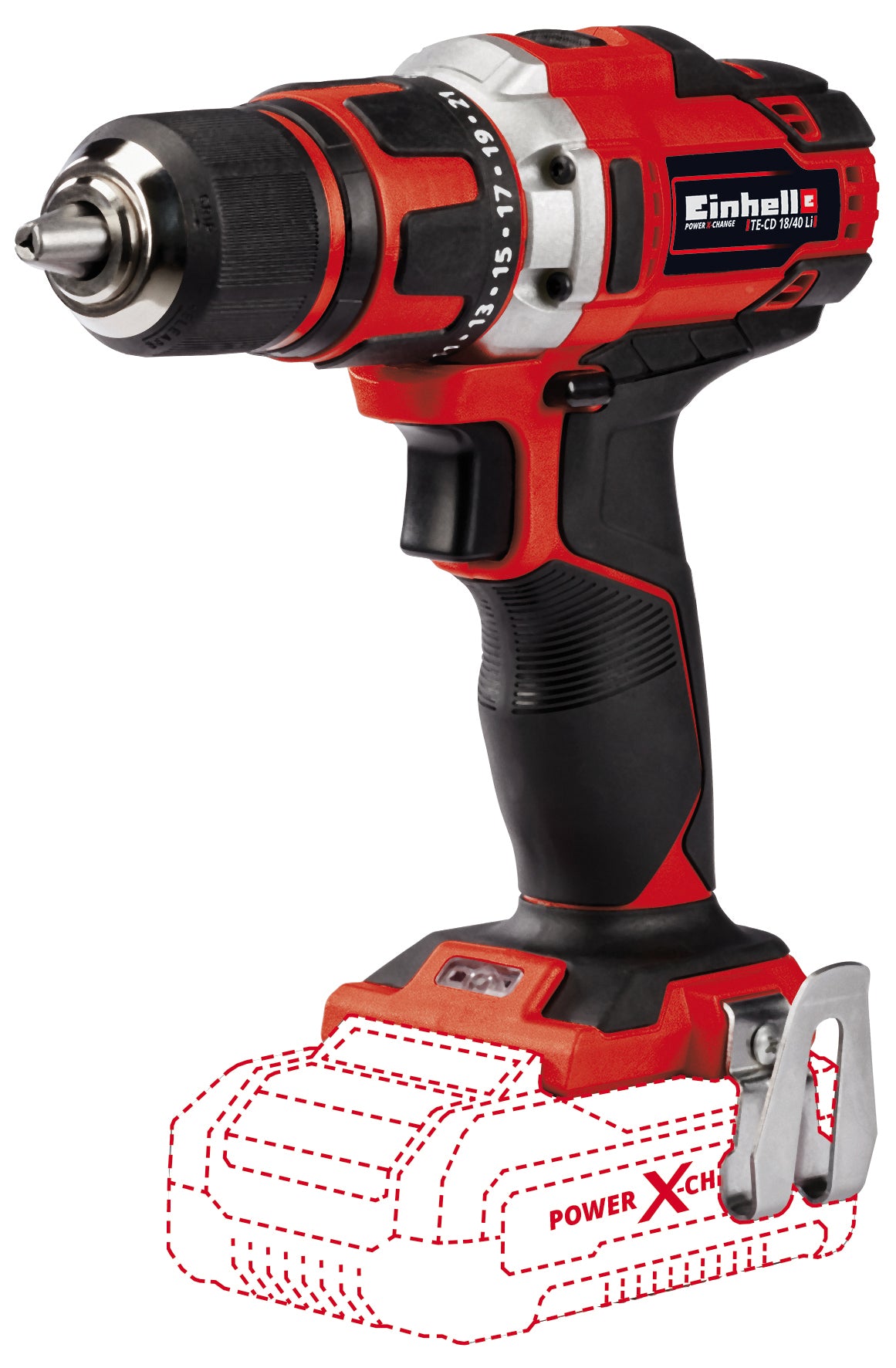 Einhell TRAPANO AVVITATORE A BATTERIA EXPERT TE-CD 18/40 LI -SOLO