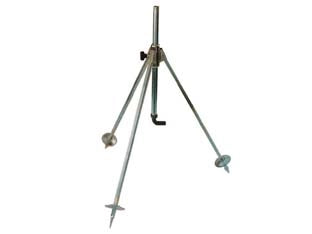 SUPPORTO TREPPIEDE REGOLABILE PORTAIRRIGATORE  M 3/4 regol. cm.75120 h.  att. tubi mm.18/25