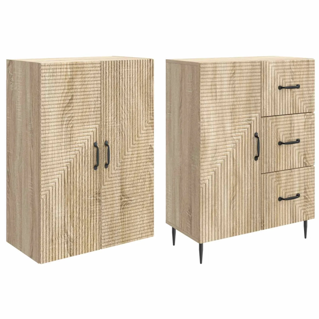 Set di armadi 2 pcs Rovere Sonoma 66 x 34,5 x 89,5 cm